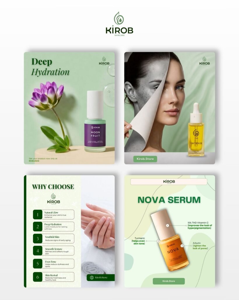 Skincare product posters - Rafugar